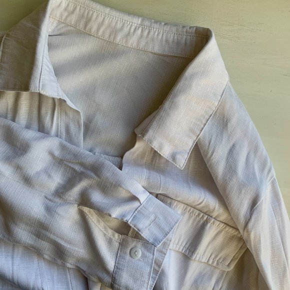 Classic White Button Down Blouse - Picture 8 of 8